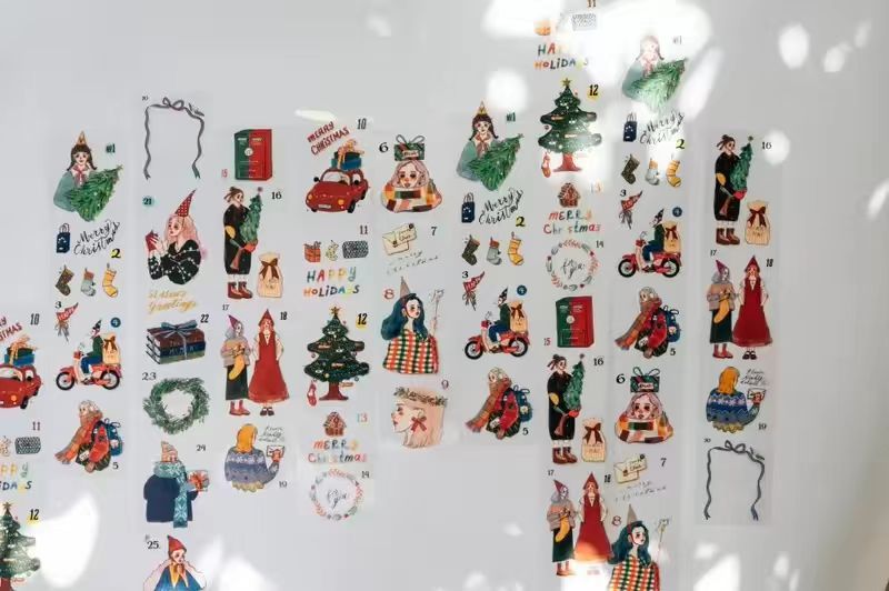 Journal PET tape (10m/roll) Christmas
