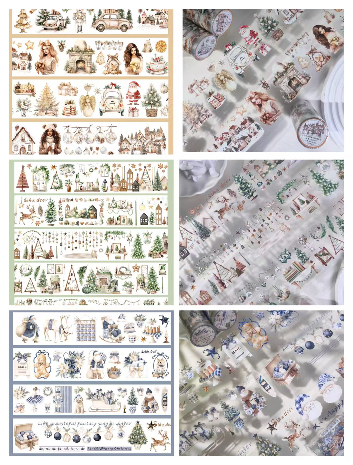 Journal PET tape (3m/roll) Christmas