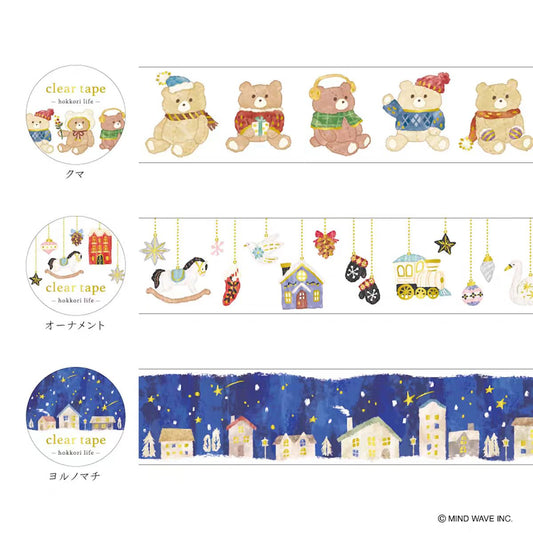 Journal Matte PET tape (3cm*3m/roll) Christmas