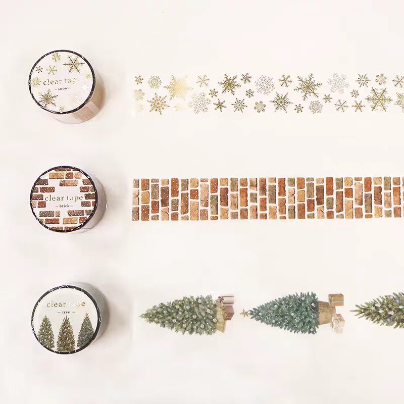 Journal Matte PET tape (3cm*3m/roll) Christmas