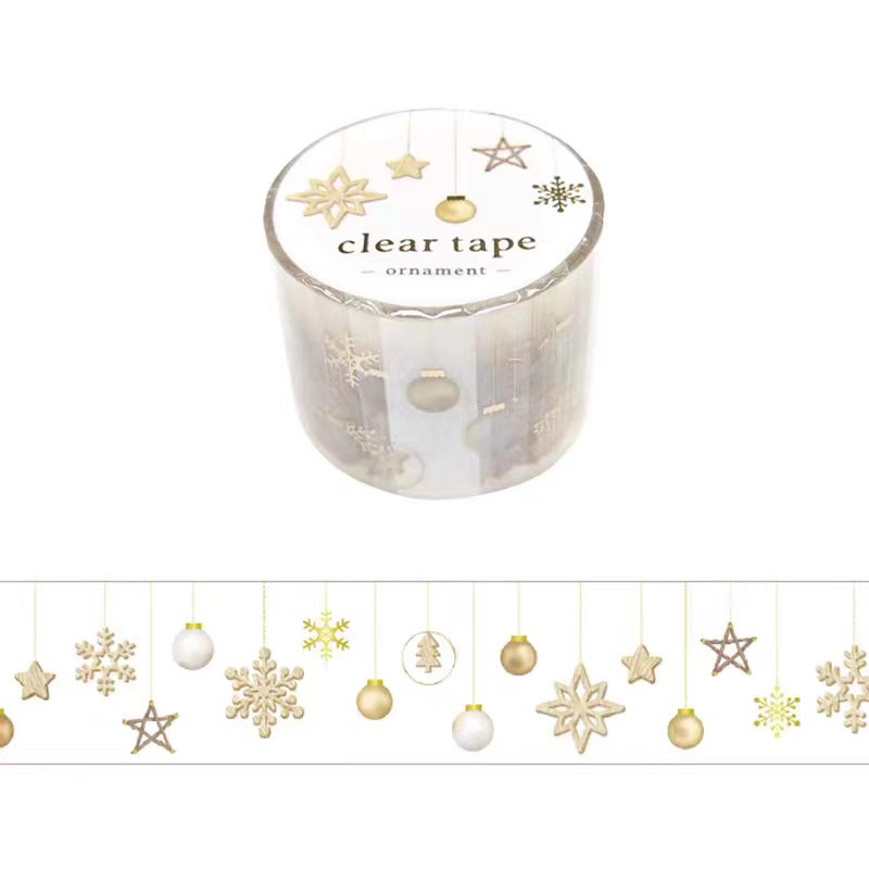 Journal Matte PET tape (3cm*3m/roll) Christmas