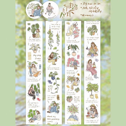 Journal character pre-cut PET tape (5m/roll)