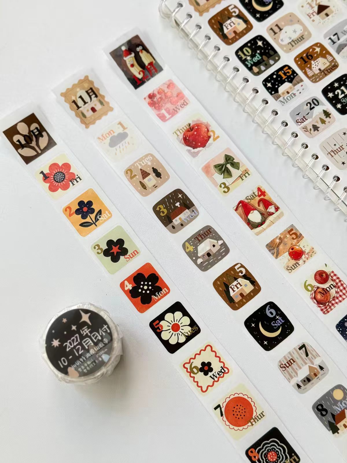 2027 Calendar Washi Tape （3cm*3m/roll）