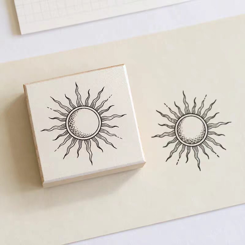 Wooden stamp (Vintage-style constellations)