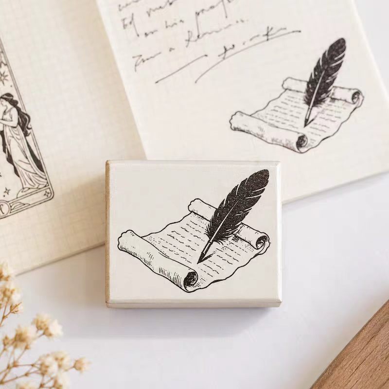 Wooden stamp (Vintage-style constellations)