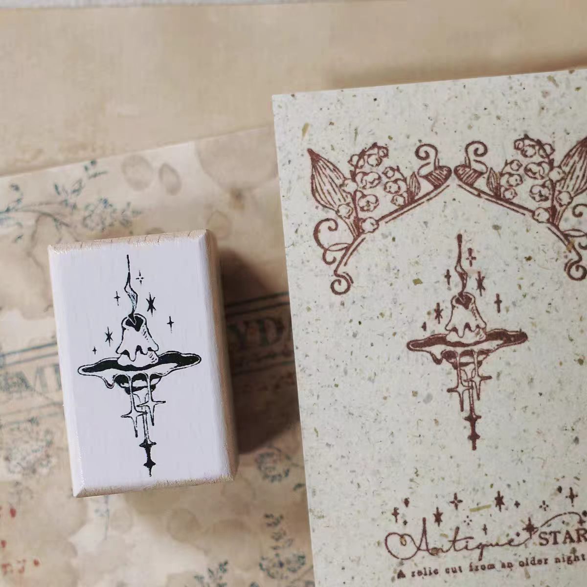 Wooden stamp (2.5*4cm)