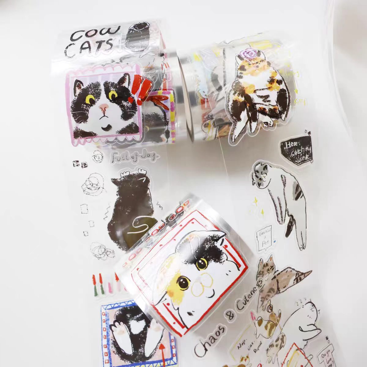 Journal pre-cut tape (4cm*5m/roll) Cat