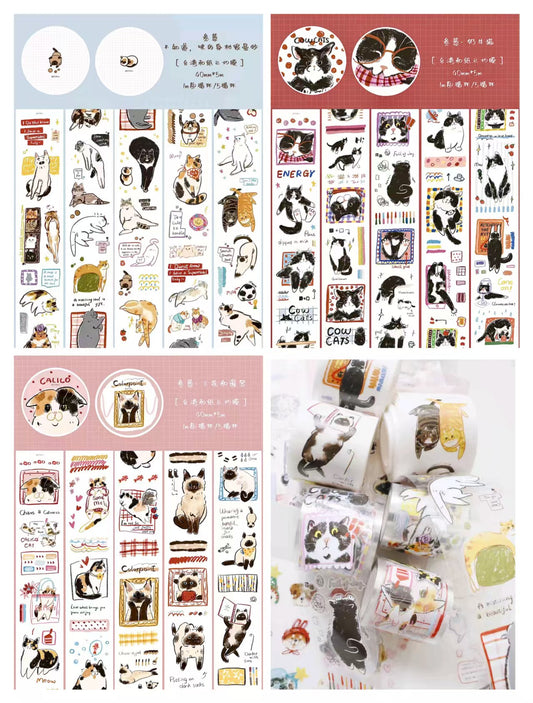 Journal pre-cut tape (4cm*5m/roll) Cat