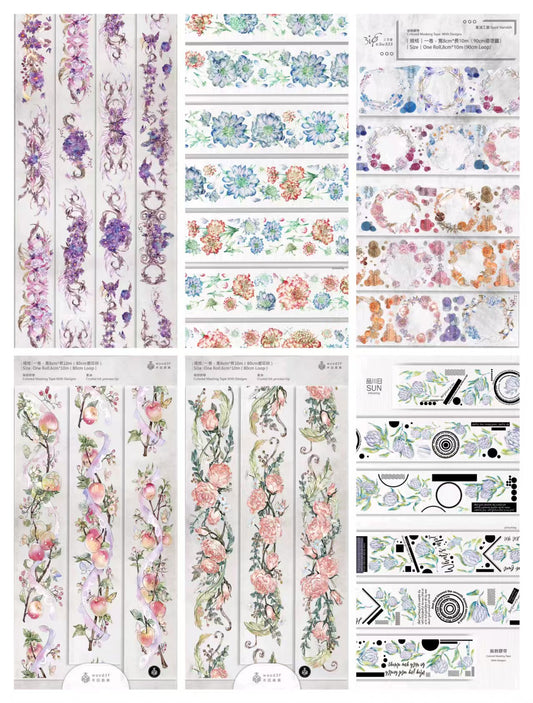 Journal flower PET tape (10m/roll)