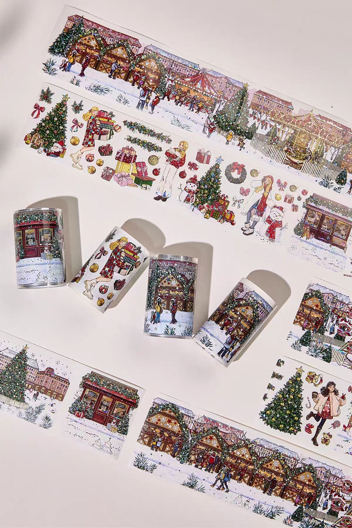Journal pre-cut shell light PET tape (5m/roll) Christmas