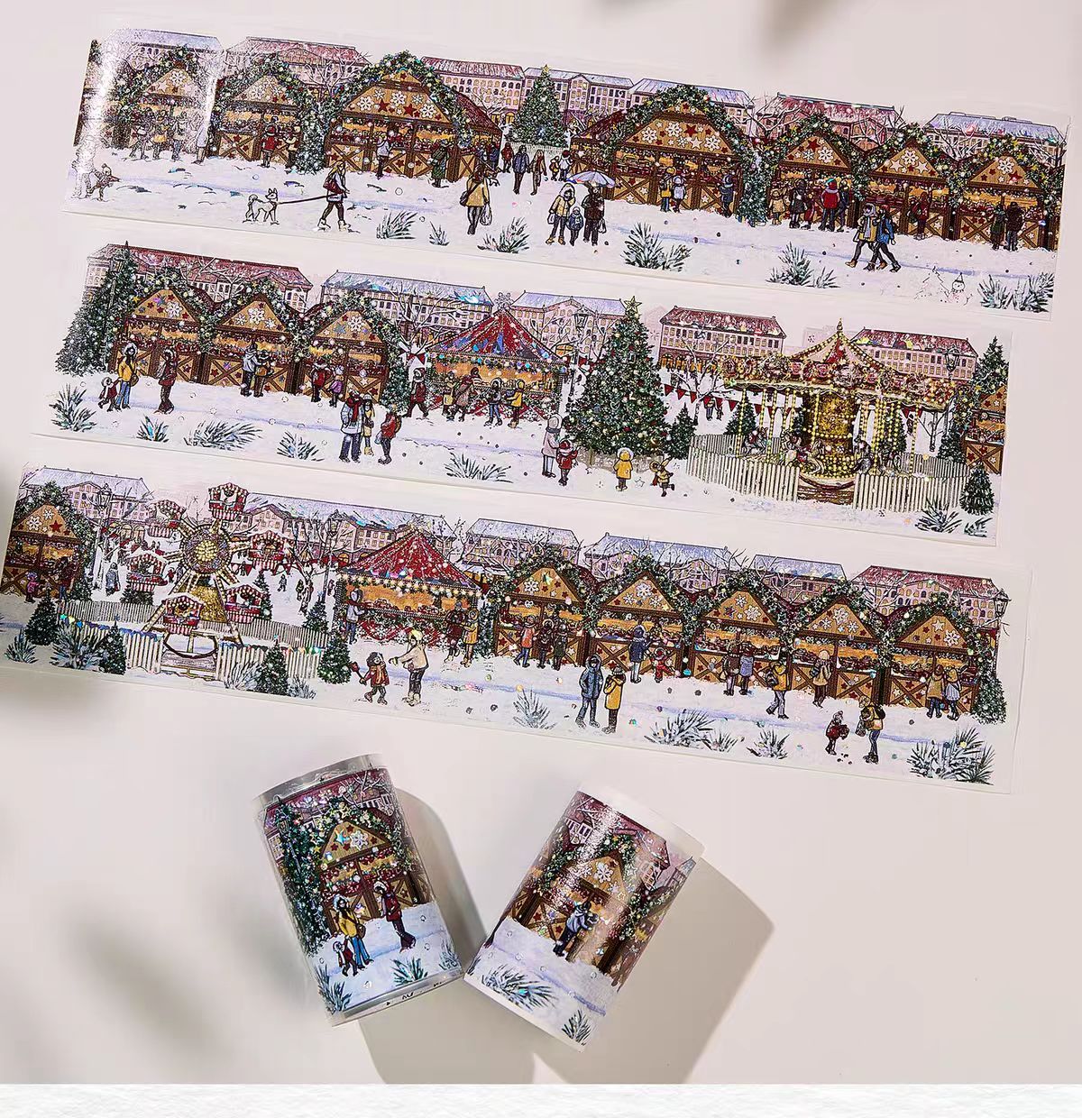 Journal pre-cut shell light PET tape (5m/roll) Christmas