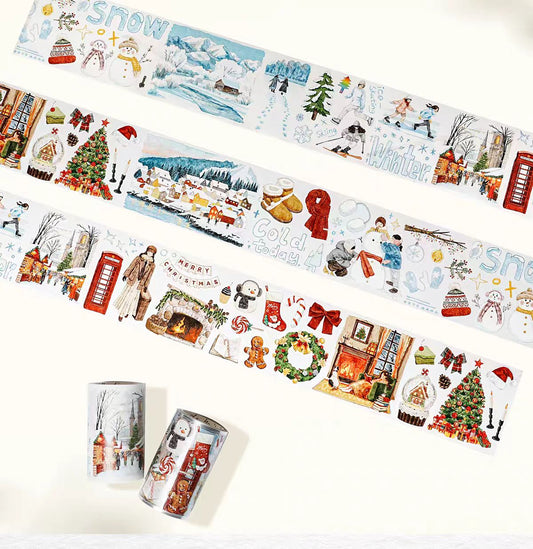 Journal Christmas tape (5m/roll) pre-cut