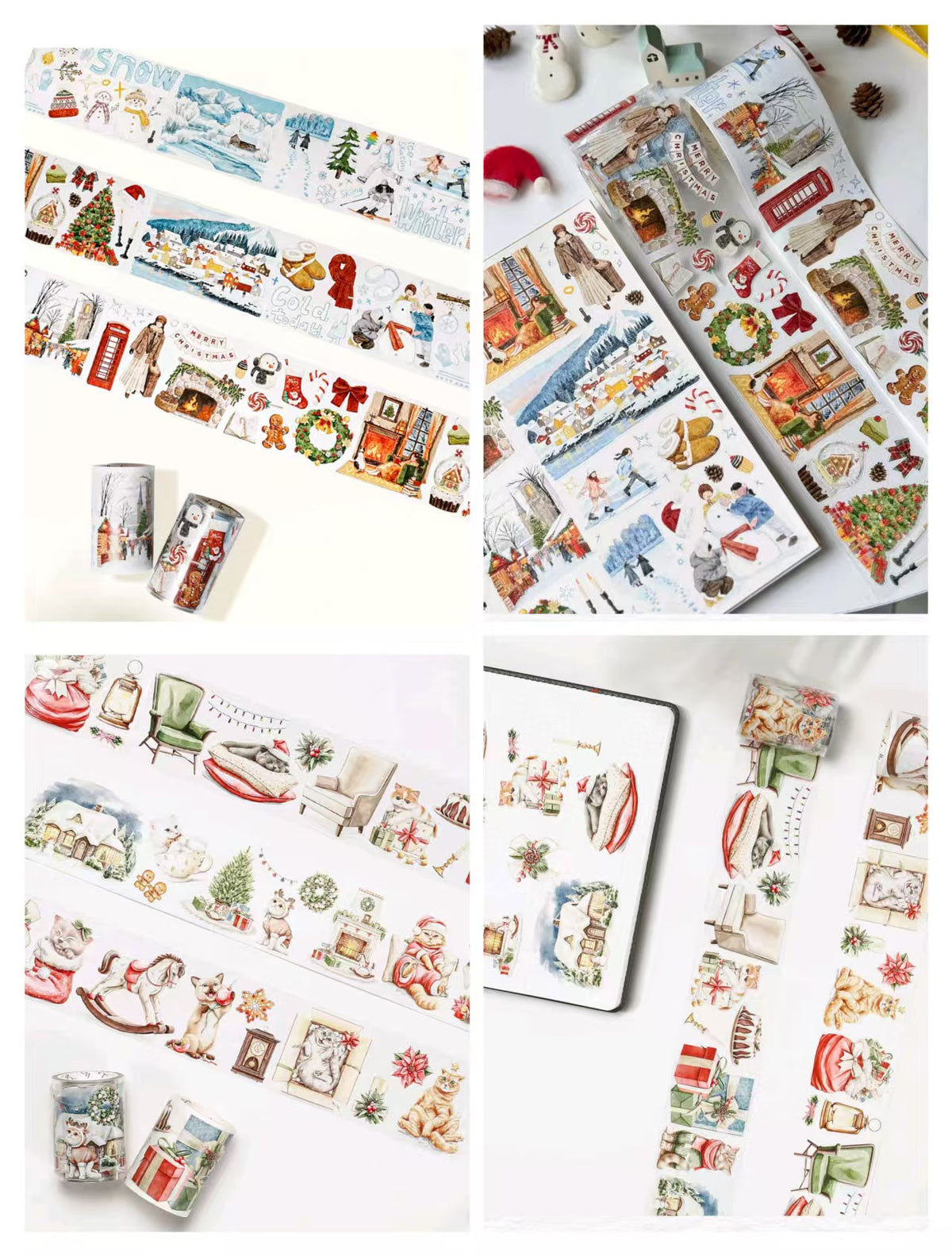 Journal Christmas tape (5m/roll) pre-cut