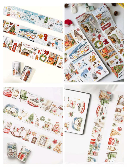 Journal Christmas tape (5m/roll) pre-cut
