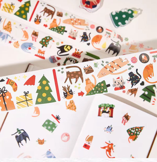 Journal Christmas tape (5m/roll) pre-cut