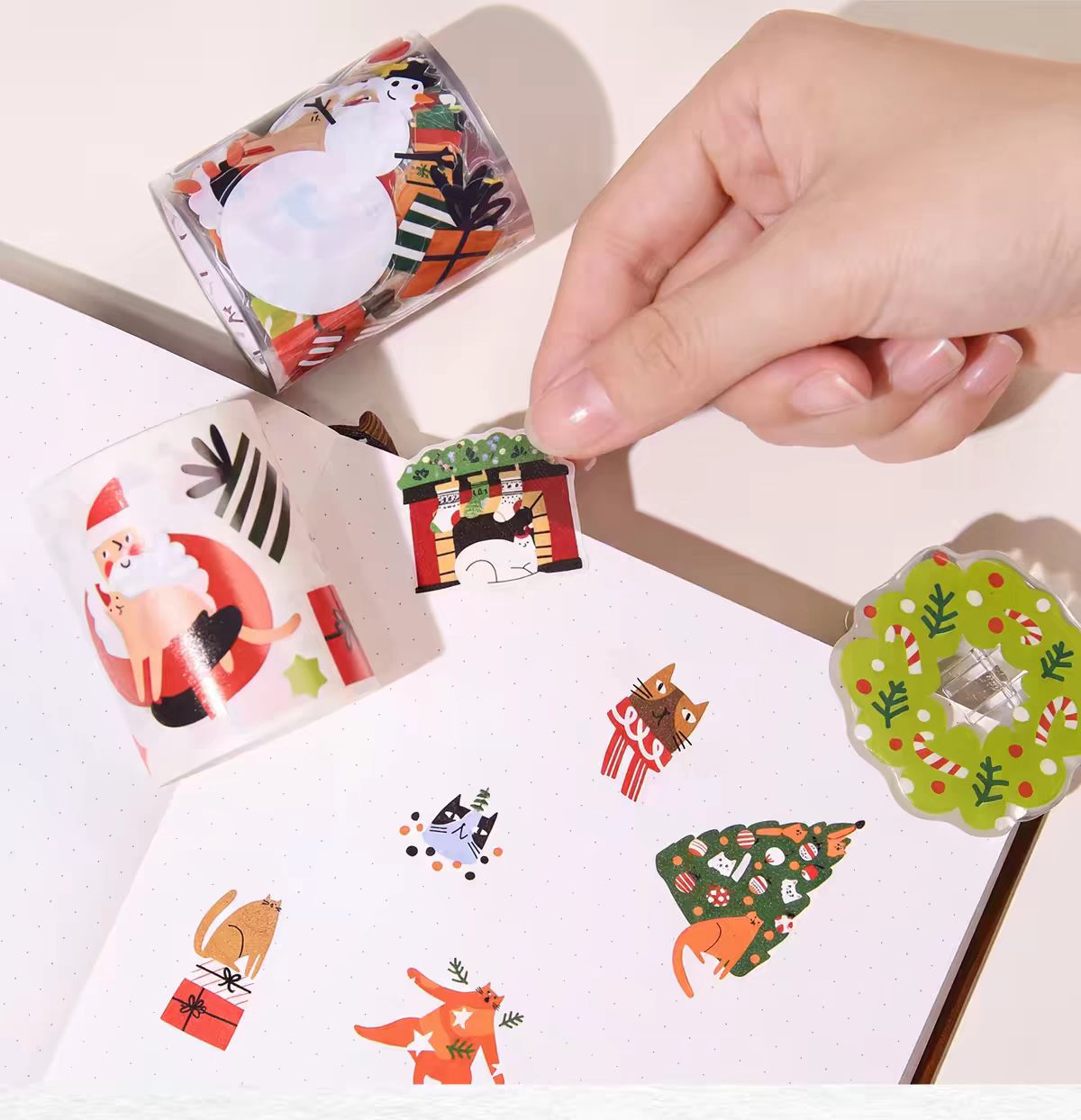 Journal Christmas tape (5m/roll) pre-cut