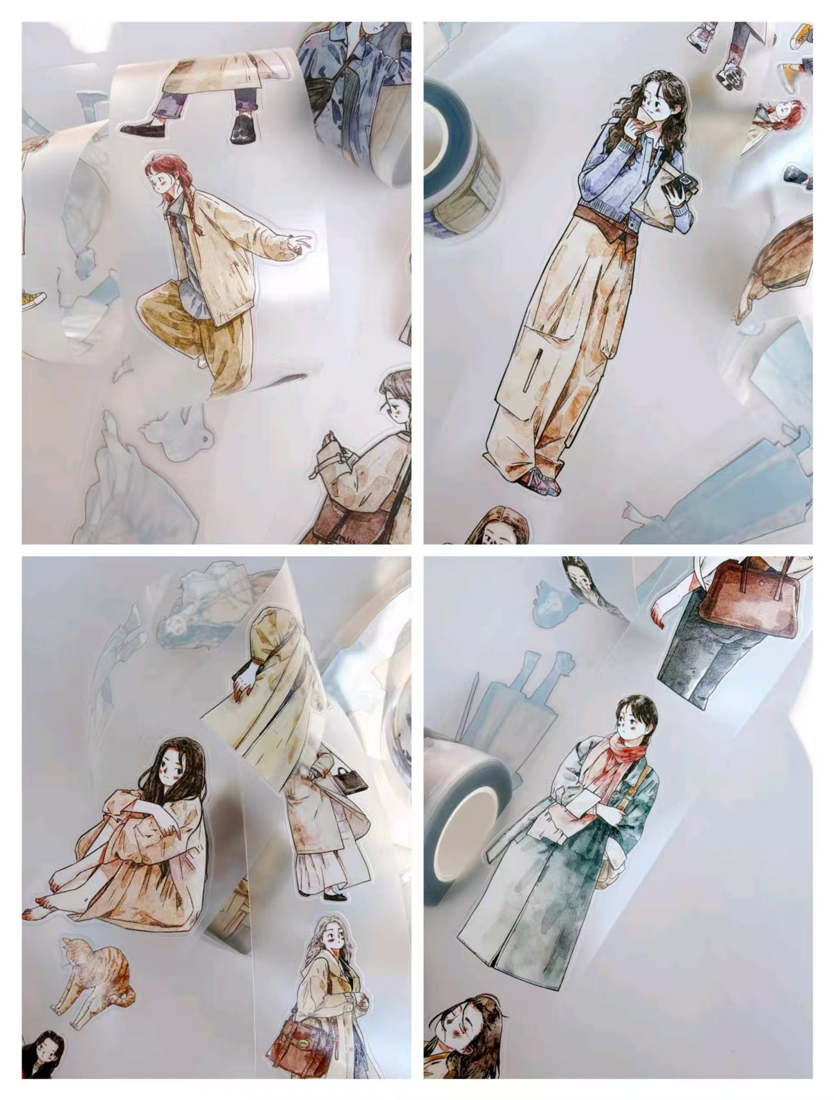 Journal character pre-cut tape (6/10m/roll)