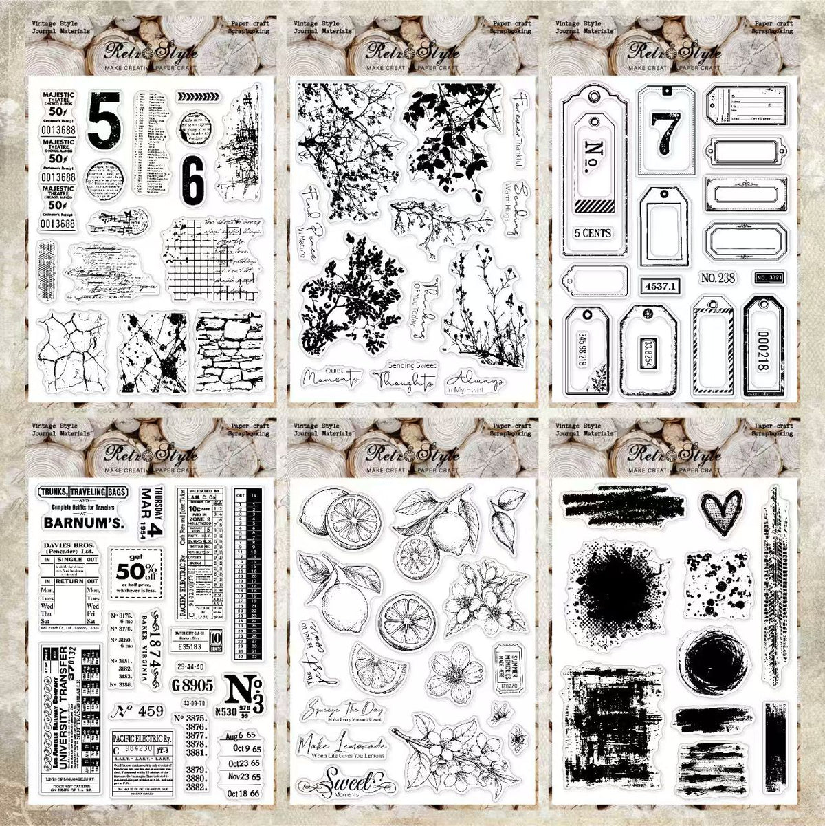 Clear silicone stamps