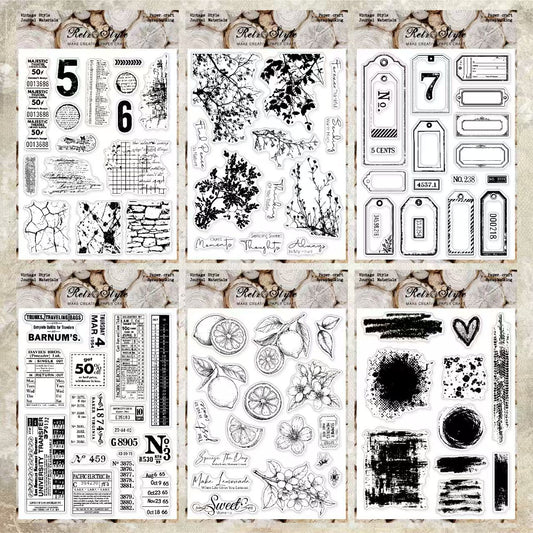 Clear silicone stamps