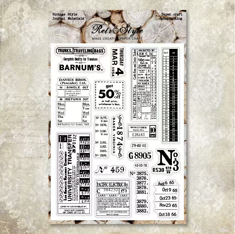 Clear silicone stamps