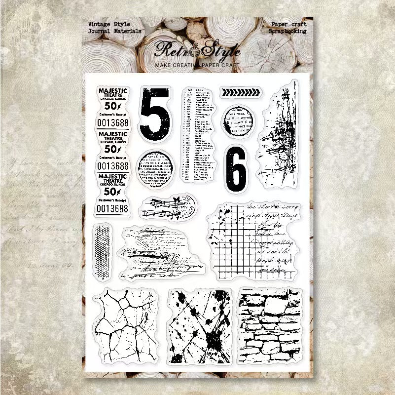 Clear silicone stamps
