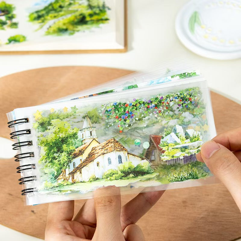 Journal landscape PET sticker book
