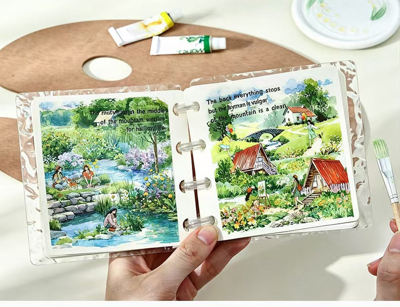 Journal landscape PET sticker book