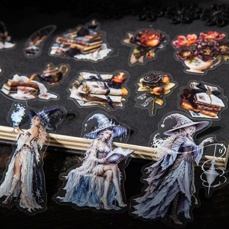 Journal PET sticker pack (Dark Witchcraft）15pcs/pack