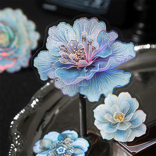 Journal flower shell light PET sticker packs (10pcs/pack)