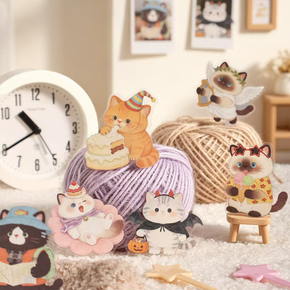 Journal PET sticker packs (Cute Animals) 30pcs/pack