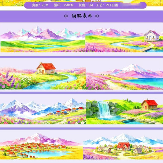 Journal landscape PET tape (5m/roll)