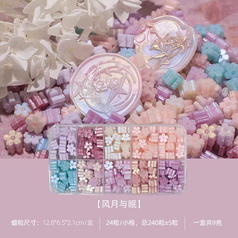 Mixed Color Sealing Wax Cherry Blossoms