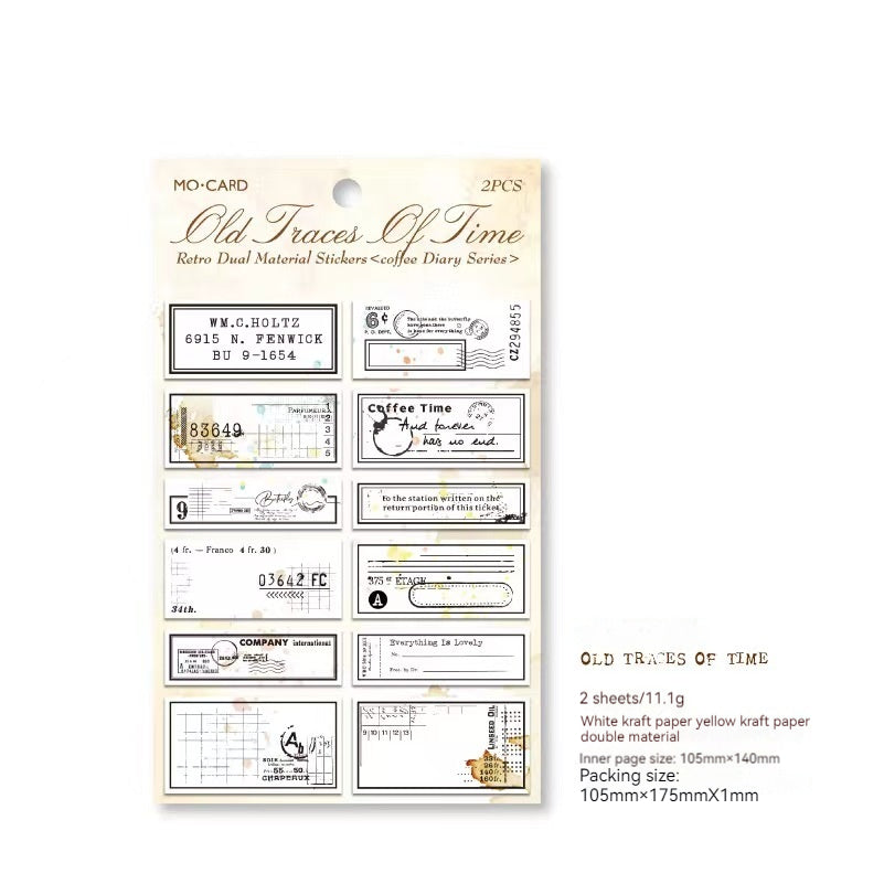 Journal Retro sticky note stickers