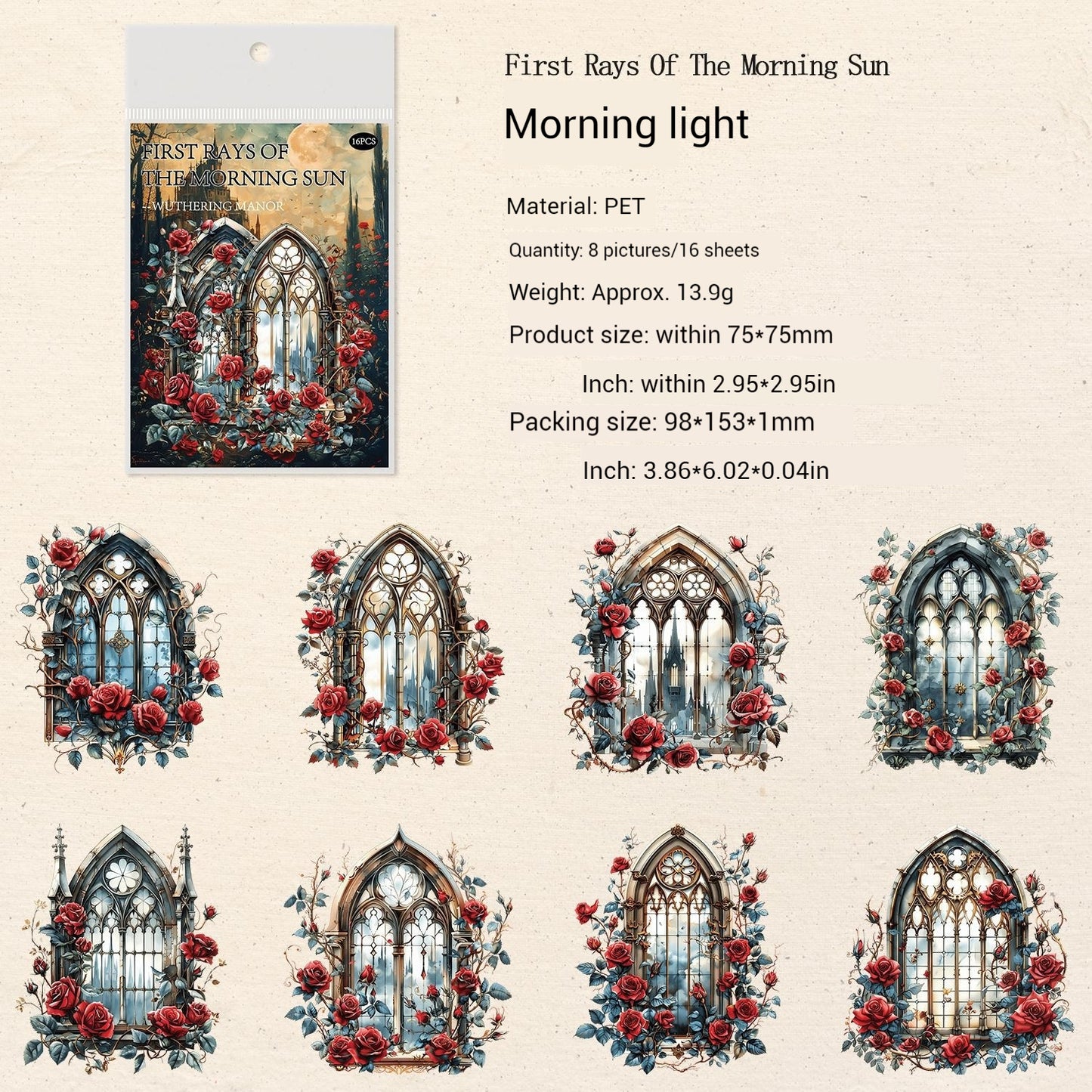 Journal sticker packs (Dark Series）