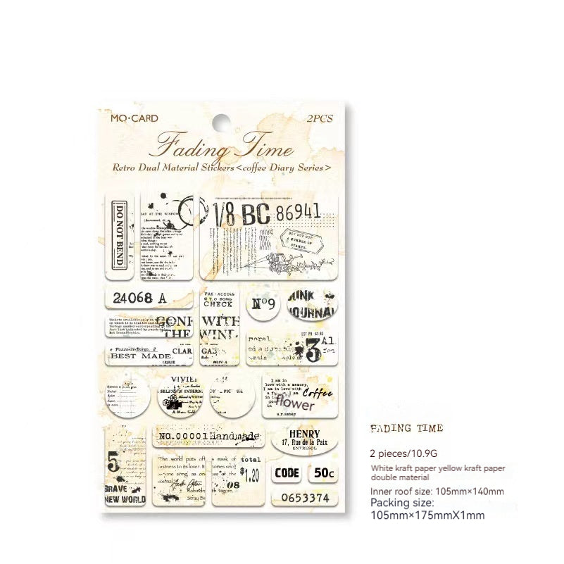 Journal Retro sticky note stickers