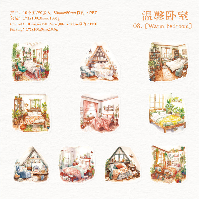 Journal sticker packs (Daily life at home)