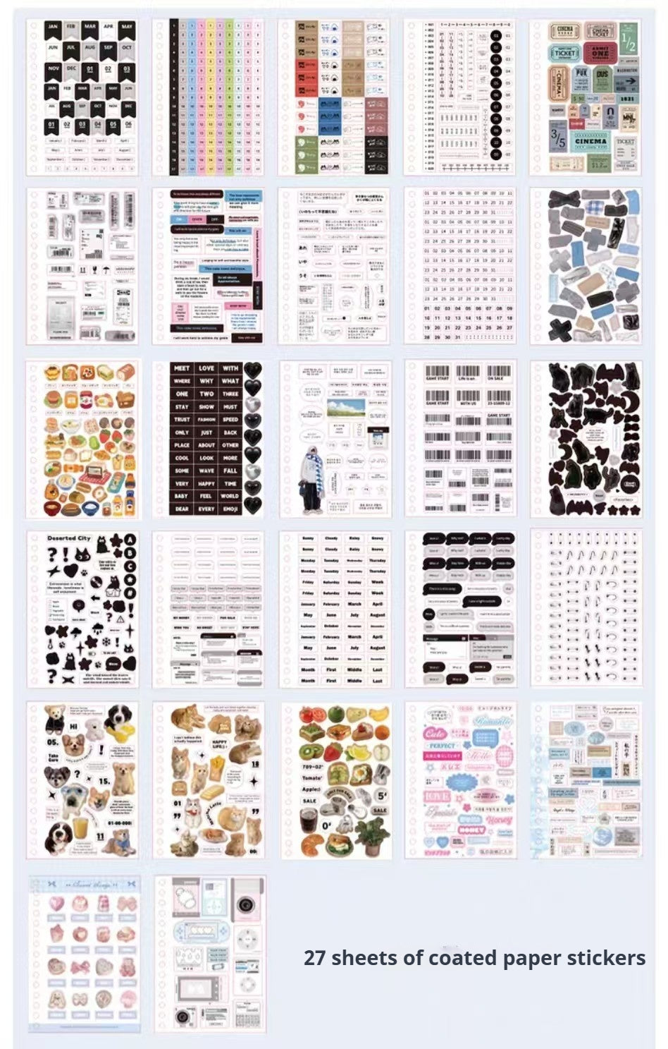 Journal sticker book (60pcs)