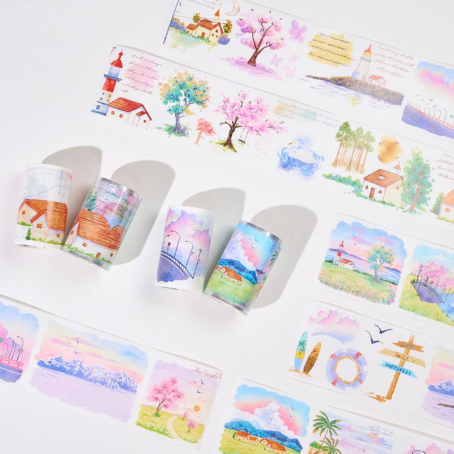Journal Pre-cut Tape (Misty Breeze Bundle) 70mm×5m