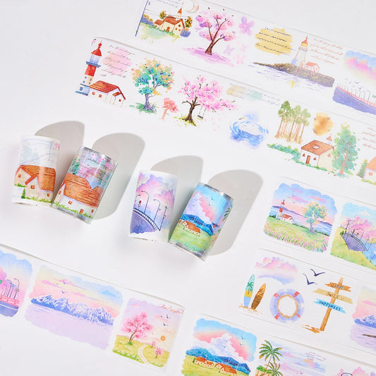 Journal Pre-cut Tape (Misty Breeze Bundle) 70mm×5m