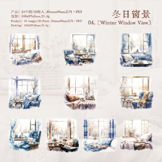 Journal sticker packs (Window side story)