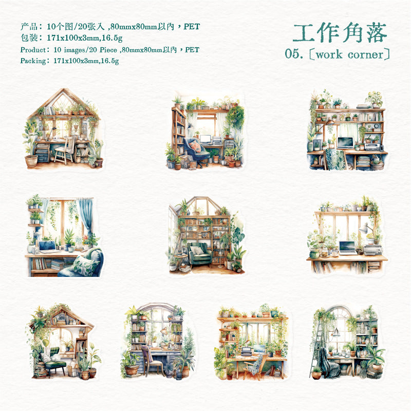 Journal sticker packs (Daily life at home)