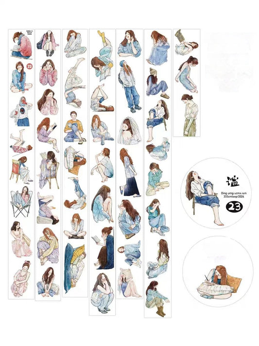 Character Journal Tape （10 meters/roll） Dingding