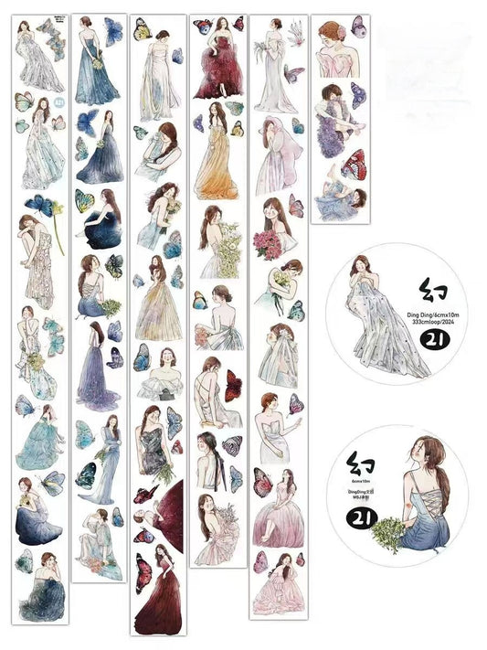 Character Journal Tape （10 meters/roll） Dingding
