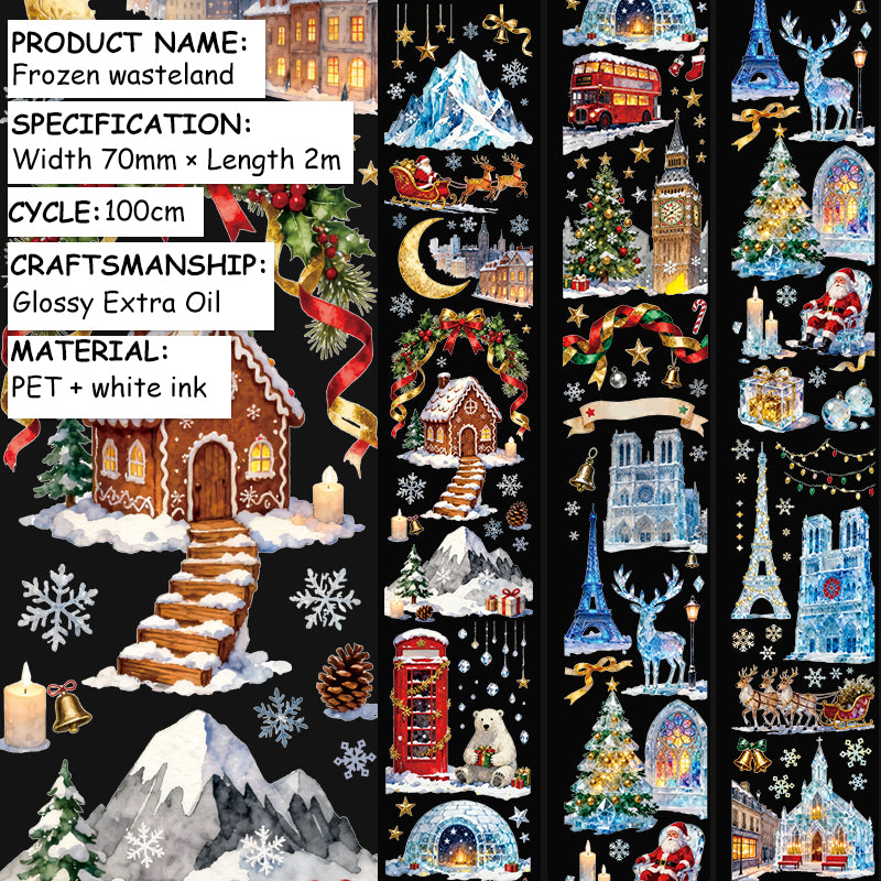 Journal PET tape (Christmas) 2m/roll