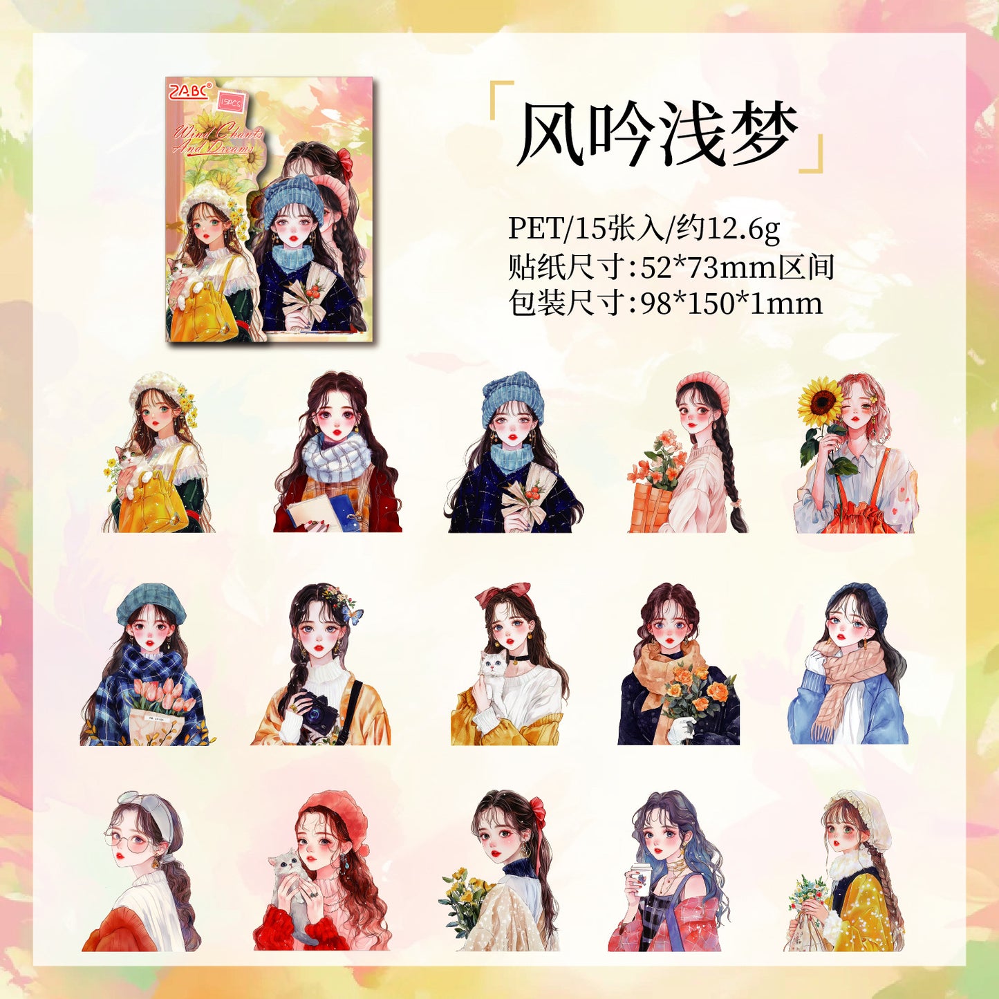 Journal PET sticker packs