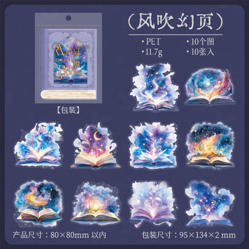 Journal sticker packs (The world of books)
