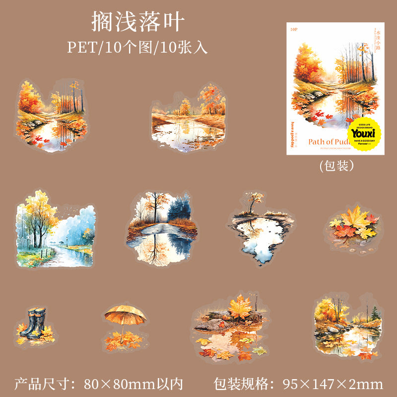 Journal PET sticker packs (Puddle path)