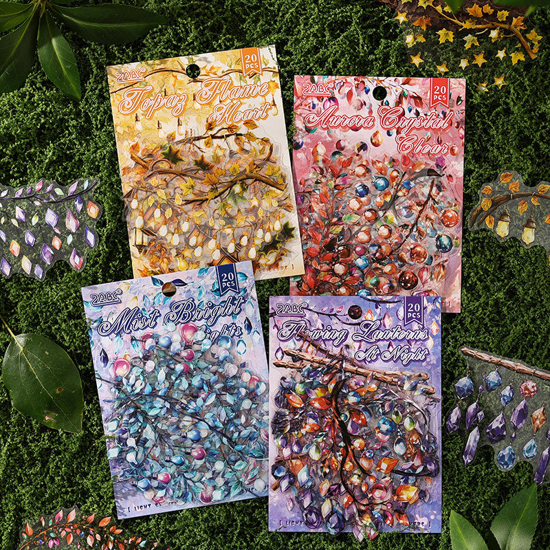 Journal PET sticker packs (Small colored lights)