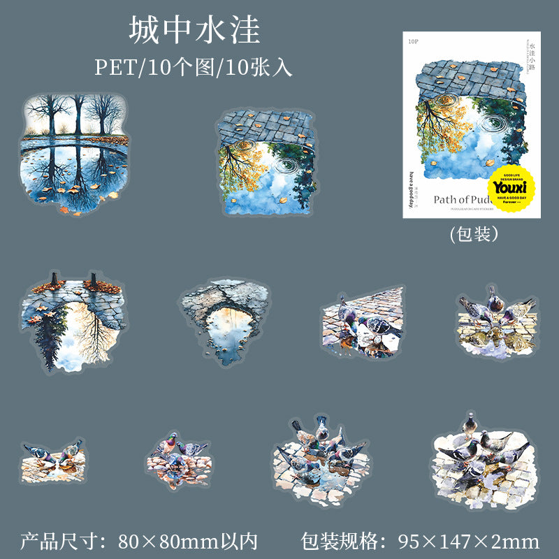 Journal PET sticker packs (Puddle path)