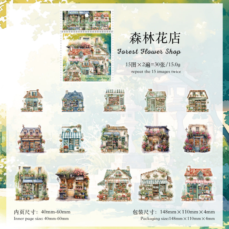 Journal sticker packs (Forest Cabin)